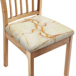 Sugar Brown Marble Print Chair Cushion Cover