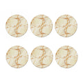 Sugar Brown Marble Print Coaster Set