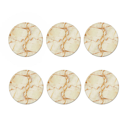 Sugar Brown Marble Print Coaster Set