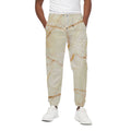 Sugar Brown Marble Print Cotton Sweatpants