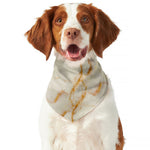 Sugar Brown Marble Print Dog Bandana