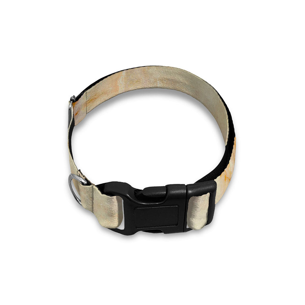 Sugar Brown Marble Print Dog Collar