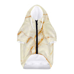 Sugar Brown Marble Print Dog Zip Up Hoodie