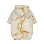 Sugar Brown Marble Print Dog Zip Up Hoodie