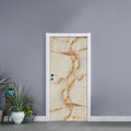Sugar Brown Marble Print Door Sticker