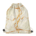 Sugar Brown Marble Print Drawstring Bag