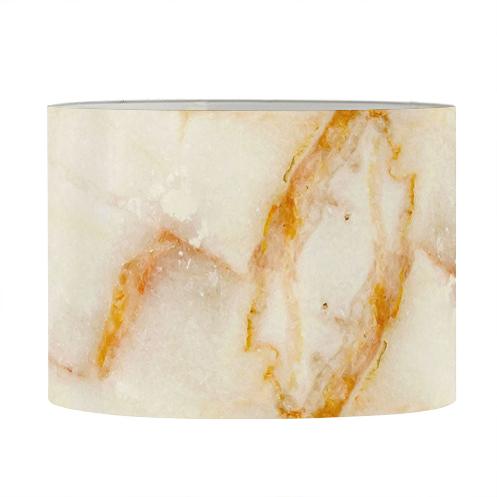 Sugar Brown Marble Print Drum Lamp Shade