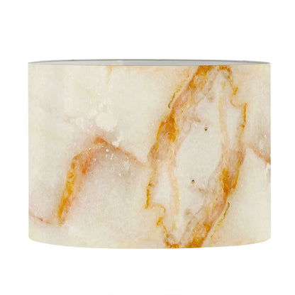 Sugar Brown Marble Print Drum Lamp Shade