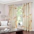 Sugar Brown Marble Print Extra Wide Grommet Curtains