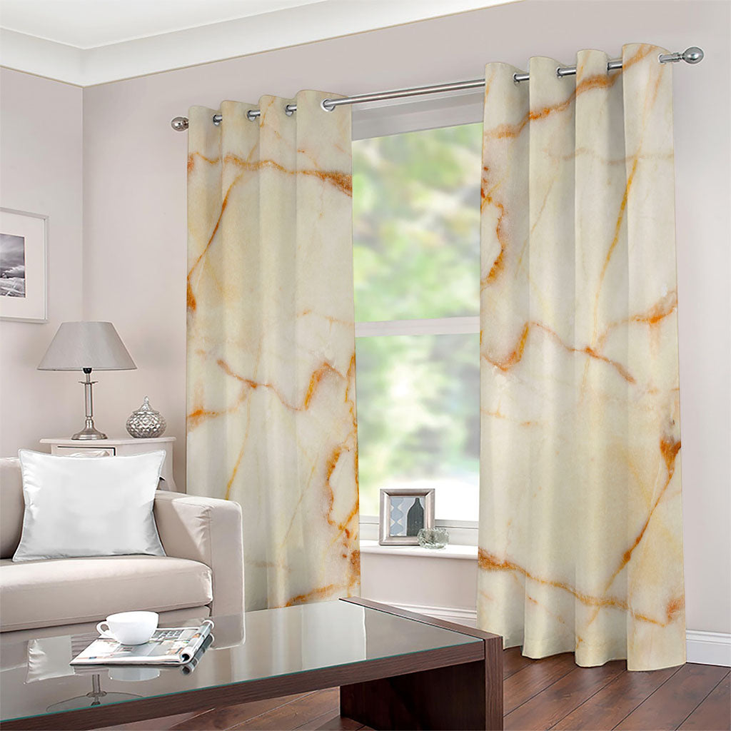 Sugar Brown Marble Print Extra Wide Grommet Curtains