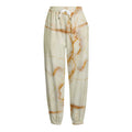Sugar Brown Marble Print Fleece Lined Knit Pants
