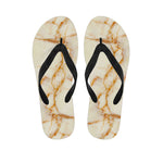 Sugar Brown Marble Print Flip Flops