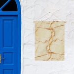 Sugar Brown Marble Print Garden Flag