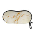 Sugar Brown Marble Print Glasses Case