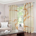 Sugar Brown Marble Print Grommet Curtains
