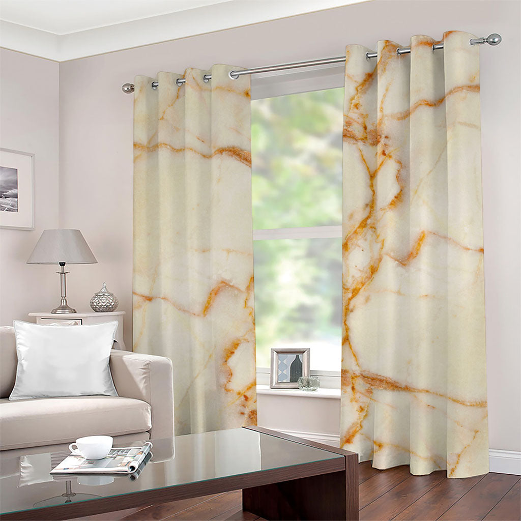 Sugar Brown Marble Print Grommet Curtains