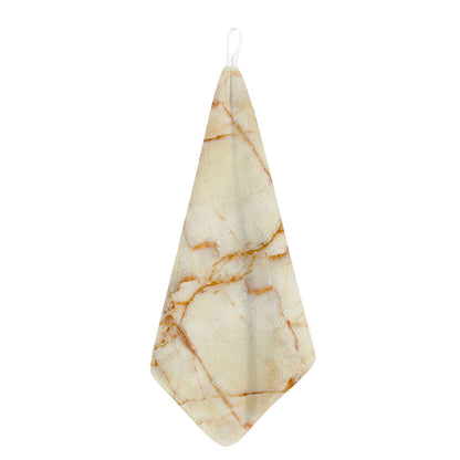 Sugar Brown Marble Print Hand Towel