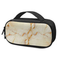 Sugar Brown Marble Print Portable Cooler Travel Case