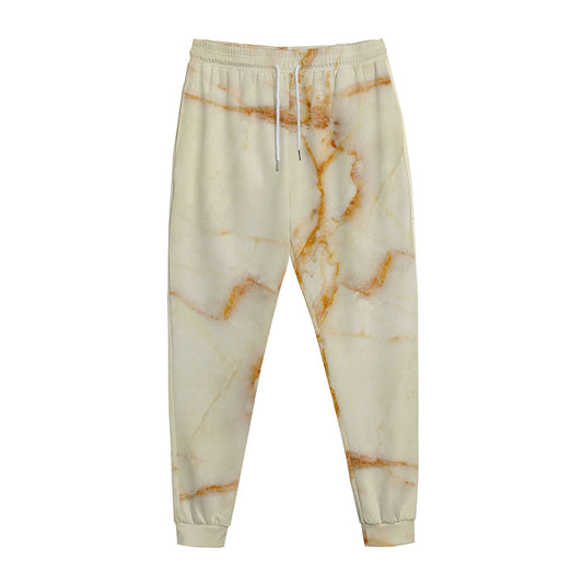 Sugar Brown Marble Print Jogger Pants