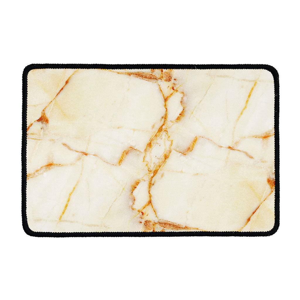 Sugar Brown Marble Print Kitchen Mat