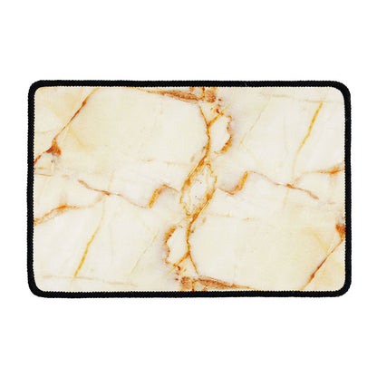 Sugar Brown Marble Print Kitchen Mat