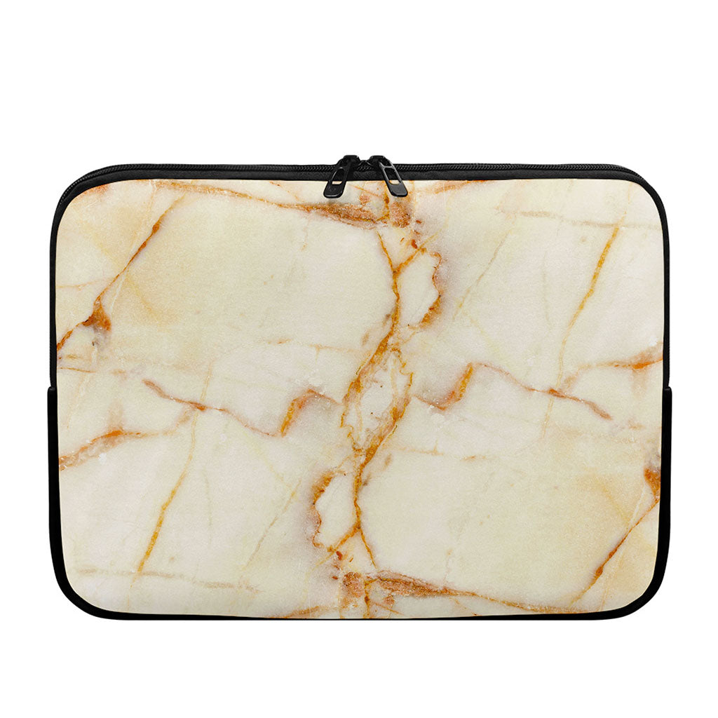 Sugar Brown Marble Print Laptop Sleeve