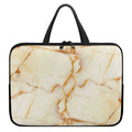 Sugar Brown Marble Print Laptop Sleeve With Handle