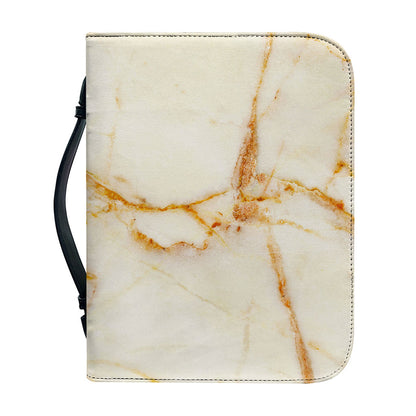 Sugar Brown Marble Print Leather Bible Cover