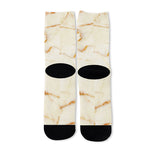 Sugar Brown Marble Print Long Socks