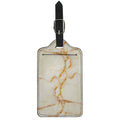 Sugar Brown Marble Print Luggage Tag