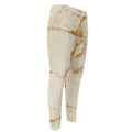 Sugar Brown Marble Print Men's Compression Pants
