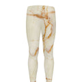 Sugar Brown Marble Print Men's Leggings