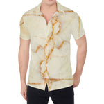 Sugar Brown Marble Print Men's Shirt