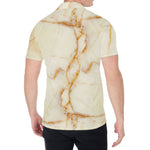 Sugar Brown Marble Print Men's Shirt