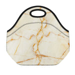 Sugar Brown Marble Print Neoprene Lunch Bag