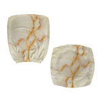 Sugar Brown Marble Print Office Chair Cover