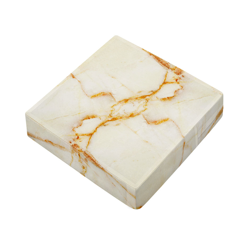 Sugar Brown Marble Print Outdoor Seat Cushion Cover