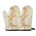 Sugar Brown Marble Print Oven Mitts