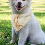 Sugar Brown Marble Print Over The Collar Dog Bandana