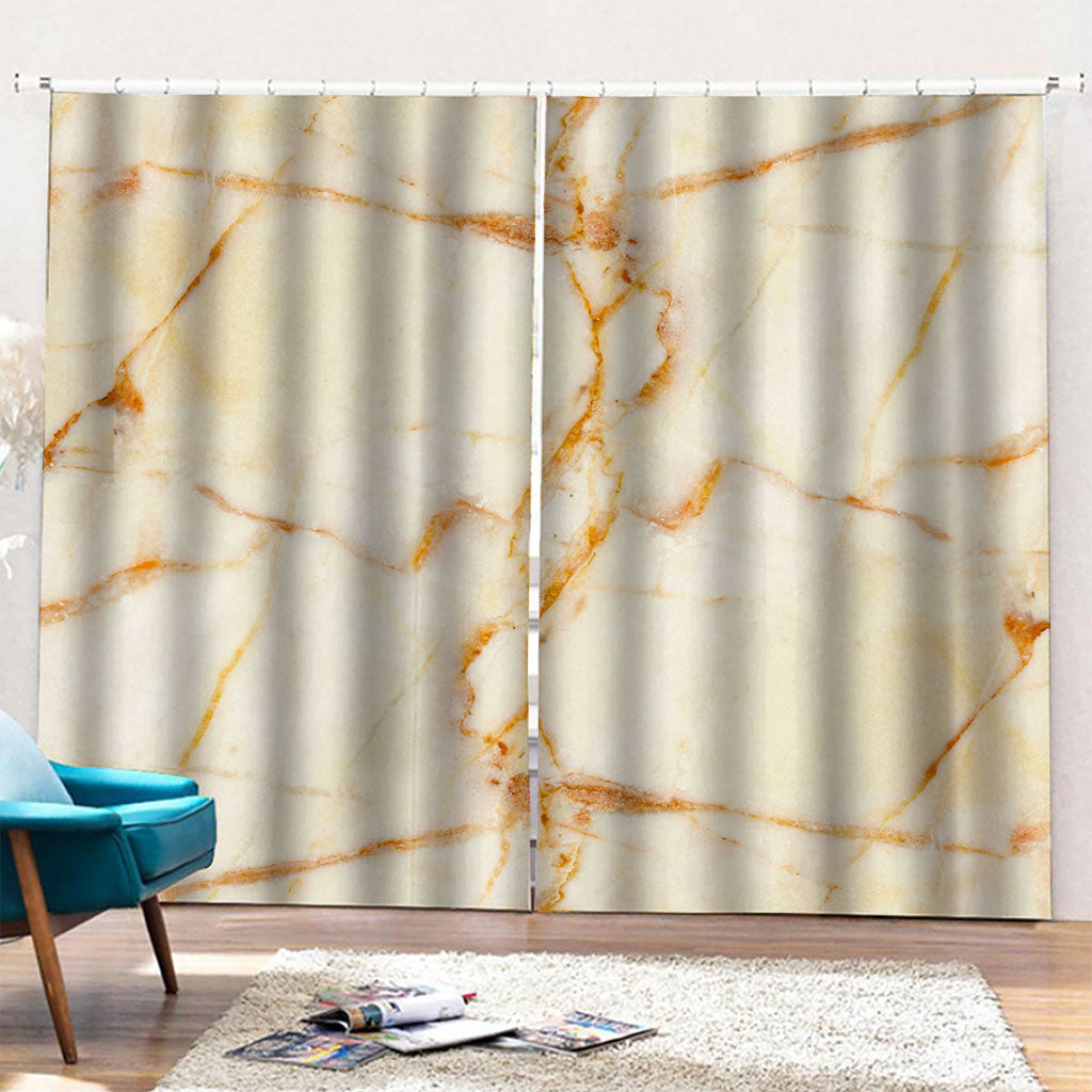 Sugar Brown Marble Print Pencil Pleat Curtains