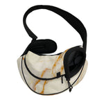 Sugar Brown Marble Print Pet Sling Carrier