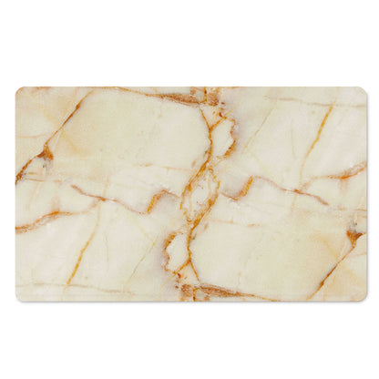 Sugar Brown Marble Print Polyester Doormat