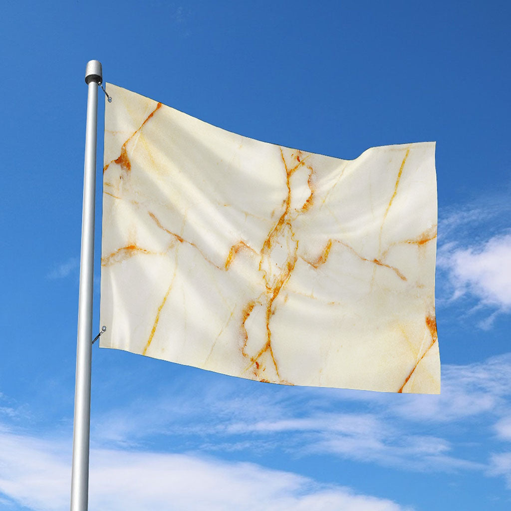 Sugar Brown Marble Print Polyester Flag