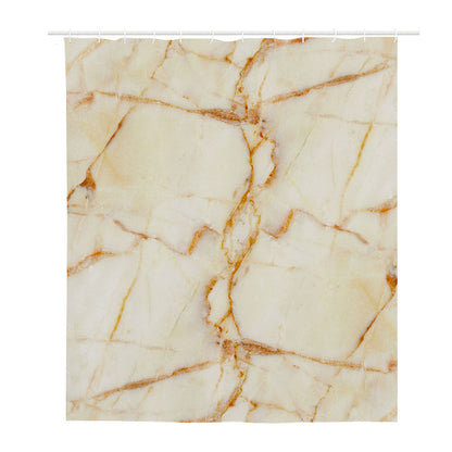 Sugar Brown Marble Print Polyester Shower Curtain
