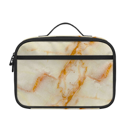Sugar Brown Marble Print Portable Lunch Bag
