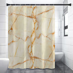 Sugar Brown Marble Print Premium Shower Curtain