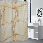 Sugar Brown Marble Print Premium Shower Curtain