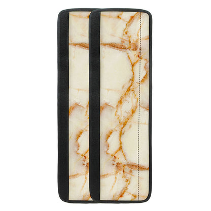 Sugar Brown Marble Print Refrigerator Handle Covers