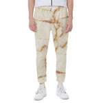 Sugar Brown Marble Print Scuba Joggers