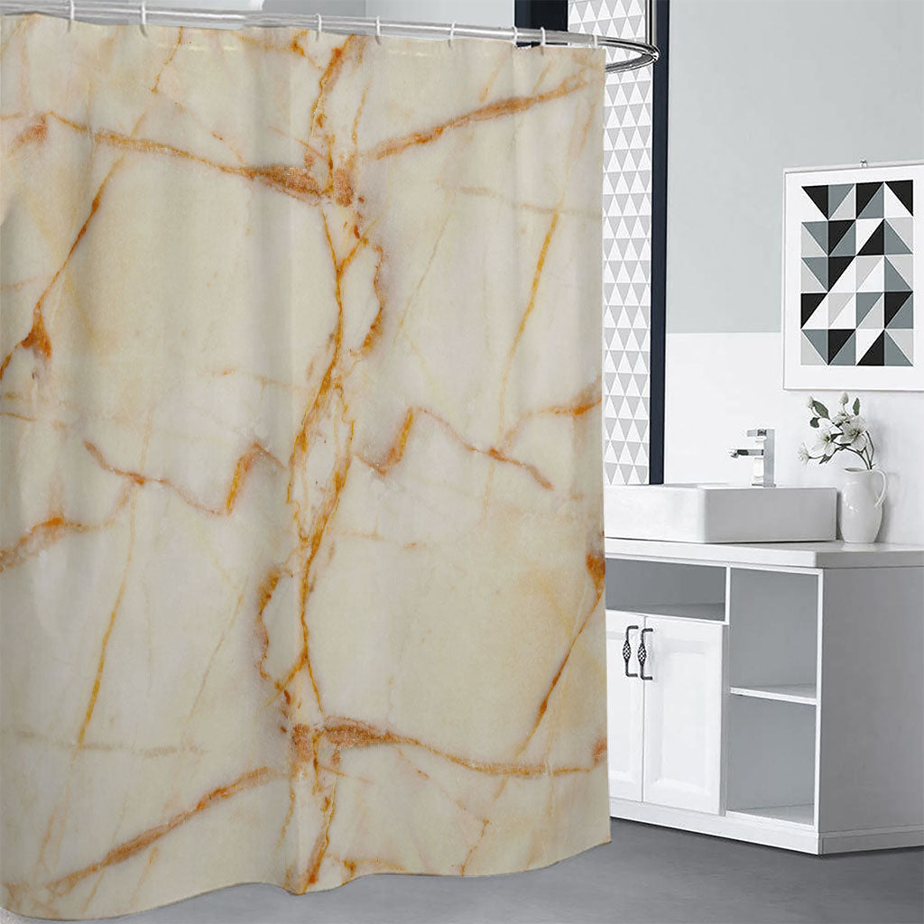 Sugar Brown Marble Print Shower Curtain